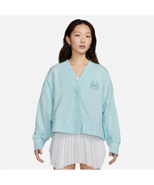 NIKE(ナイキ)の「NIKE / ナイキ WS NSW CRDGNフリースL/Sトップ(カーディガン/ボレロ・レディース・サックスブルー/ホワイト・L/S/XL/M)」の14枚目の写真