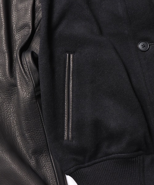 DIET BUTCHER(ダイエットブッチャー)の「DIET BUTCHER/ダイエットブッチャー Varsity jacket バーシティジャケット(テーラードジャケット・メンズ・ブラック/グレー・2/1)」の8枚目の写真