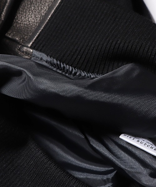 DIET BUTCHER(ダイエットブッチャー)の「DIET BUTCHER/ダイエットブッチャー Varsity jacket バーシティジャケット(テーラードジャケット・メンズ・ブラック/グレー・2/1)」の11枚目の写真