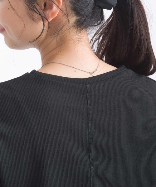 PICCIN（ピッチン）の「【WEB限定】シアーテレコラメ切替え長袖カットソー（Tシャツ/カットソー・レディース・オフホワイト/ブラック・M）」の11枚目の写真