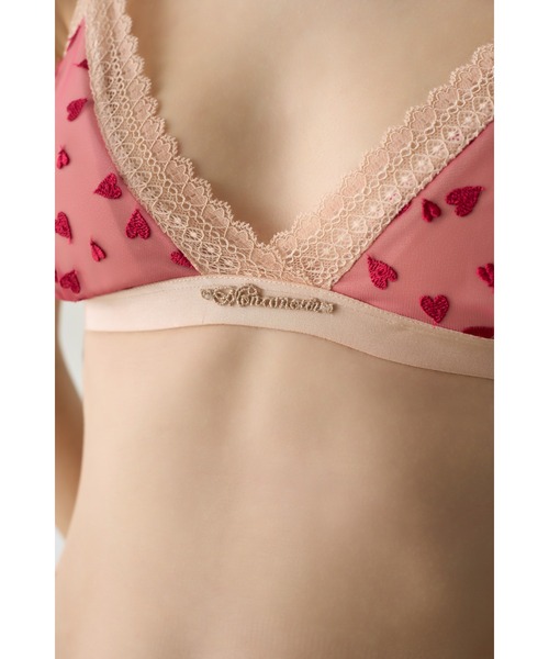 LILY BROWN(リリーブラウン)の「【LILY BROWN Lingerie】ブラレットセット/メニーハート(ブラ&ショーツ・レディース・ブラック/レッド・M/S)」の11枚目の写真