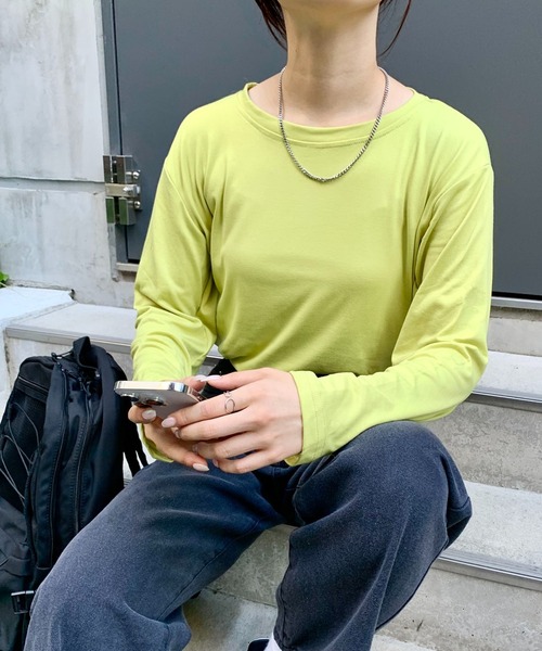 セール】カラフルベーシック ロング 長袖 Tシャツ（Tシャツ