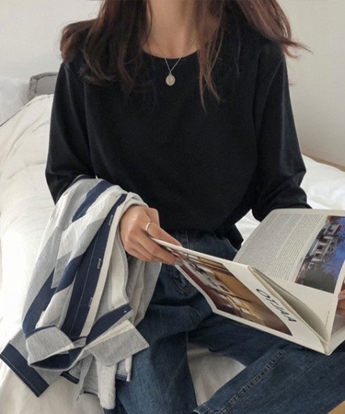 セール】カラフルベーシック ロング 長袖 Tシャツ（Tシャツ/カットソー