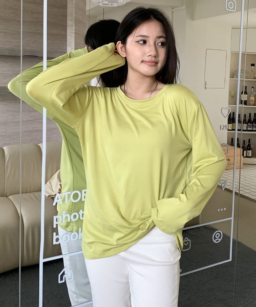 セール】カラフルベーシック ロング 長袖 Tシャツ（Tシャツ/カットソー