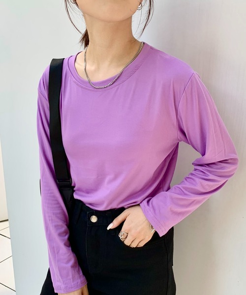 セール】カラフルベーシック ロング 長袖 Tシャツ（Tシャツ