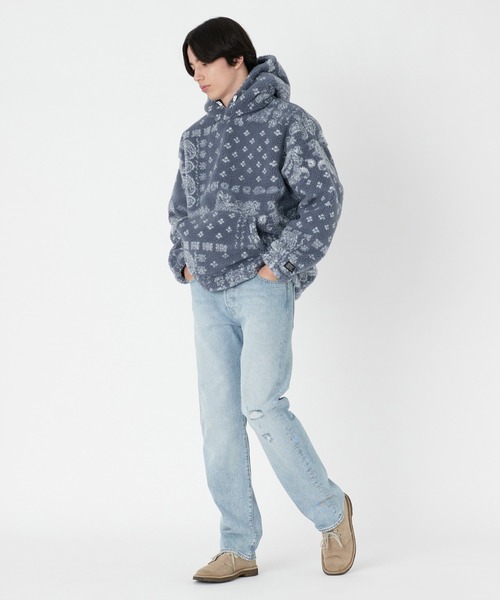 Levi's（リーバイス）の「Levi's/リーバイス COZY UP フーディー ブルー FRANCISCO BANDANA（パーカー・メンズ・ブルー・L/M/S/XL）」の5枚目の写真