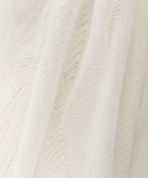 LOWRYS FARM（ローリーズファーム）の「チュールキャミワンピース 103261（ワンピース・レディース・ホワイト/チャコールグレー/ライトベージュ/ベージュ/ブラック・FREE）」の14枚目の写真