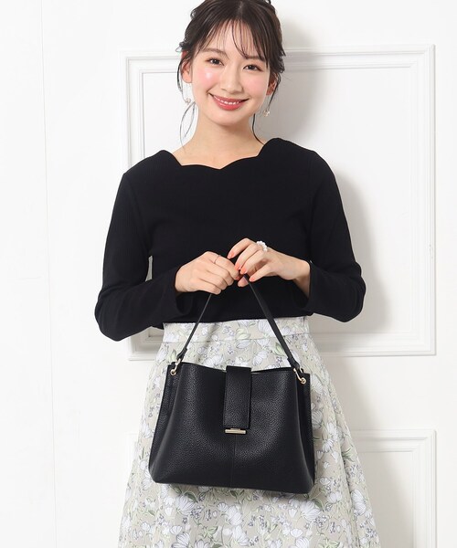 couture brooch（クチュールブローチ）の「◆ゴールドパーツハンドBAG（ハンドバッグ・レディース・ライトグレー/ベージュ/ブラック・00）」の14枚目の写真