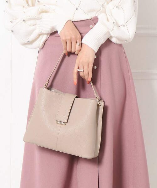 couture brooch（クチュールブローチ）の「◆ゴールドパーツハンドBAG（ハンドバッグ・レディース・ライトグレー/ベージュ/ブラック・00）」の17枚目の写真