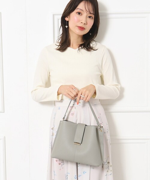 couture brooch（クチュールブローチ）の「◆ゴールドパーツハンドBAG（ハンドバッグ・レディース・ライトグレー/ベージュ/ブラック・00）」の20枚目の写真