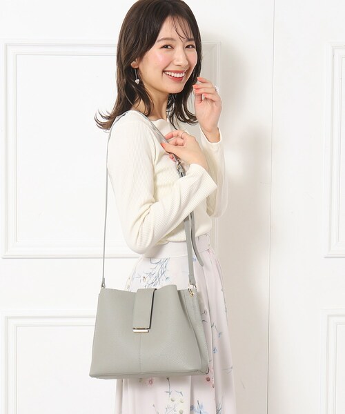 couture brooch（クチュールブローチ）の「◆ゴールドパーツハンドBAG（ハンドバッグ・レディース・ライトグレー/ベージュ/ブラック・00）」の21枚目の写真