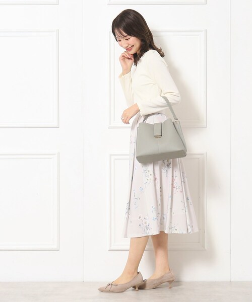 couture brooch（クチュールブローチ）の「◆ゴールドパーツハンドBAG（ハンドバッグ・レディース・ライトグレー/ベージュ/ブラック・00）」の4枚目の写真