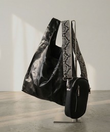 FUNALIVE | Pisoraro カラーコンビ　エコバッグ付スマホポシェット(ショルダーバッグ)