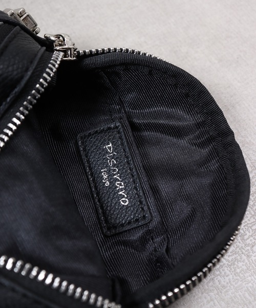 FUNALIVE（ファンアライブ）の「Pisoraro カラーコンビ　エコバッグ付スマホポシェット（ショルダーバッグ・レディース・ブラック/アイボリー・FREE）」の11枚目の写真