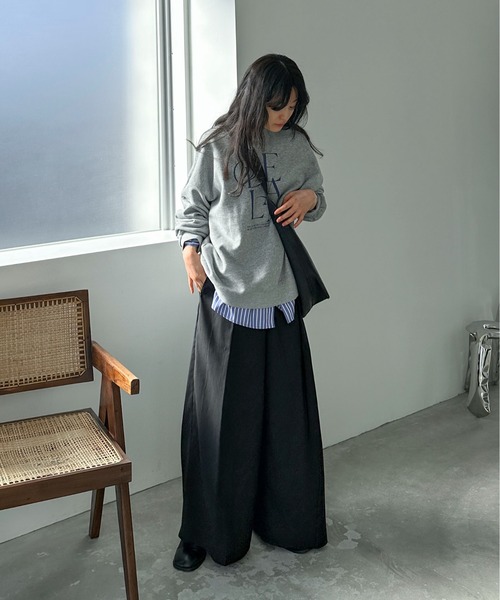 feepur（フェピュール）の「深タックスーパーワイドパンツ（その他パンツ・レディース・グレー/ブラック/アイボリー・SMALL/MEDIUM）」の17枚目の写真
