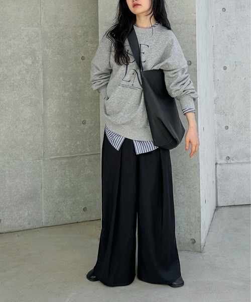 feepur（フェピュール）の「深タックスーパーワイドパンツ（その他パンツ・レディース・グレー/ブラック/アイボリー・SMALL/MEDIUM）」の18枚目の写真