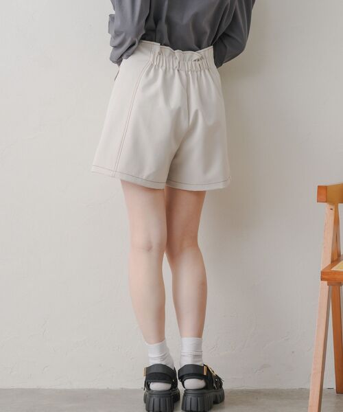 RETRO GIRL（レトロガール）の「配色ステッチフラップSPT（その他パンツ・レディース・ナチュラル/ブラック/ダークグレー・FREE）」の13枚目の写真