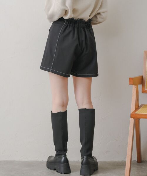RETRO GIRL（レトロガール）の「配色ステッチフラップSPT（その他パンツ・レディース・ナチュラル/ブラック/ダークグレー・FREE）」の21枚目の写真
