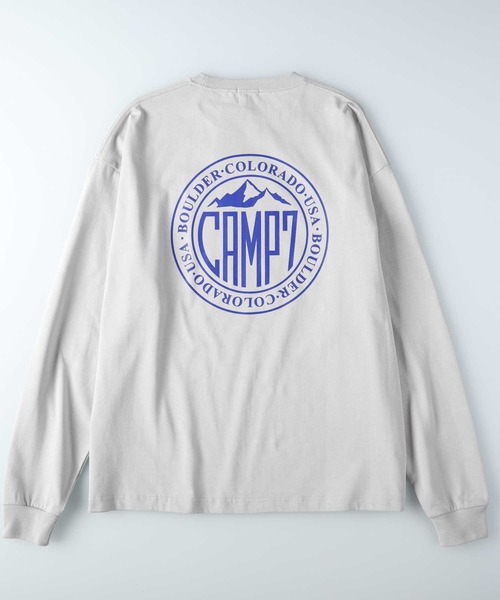 CAMP7(キャンプセブン)の「【CAMP7】サークルロゴ長袖Tシャツ 抗菌防臭 サスティナブル ユニセックス ロゴ ロンT(Tシャツ/カットソー・メンズ・ネイビー/ライトベージュ・M/L/XL)」の9枚目の写真