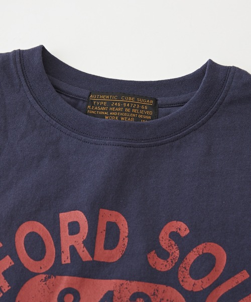 CUBE SUGAR（キューブシュガー）の「OE天竺カットソー×ストライプリメイク風ビッグシャツ（シャツ/ブラウス・レディース・イエロー/レッド/ブルー・M）」の5枚目の写真