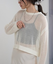 TRIANGLE PALETTE | メッシュニットプルオーバー(Tシャツ/カットソー)