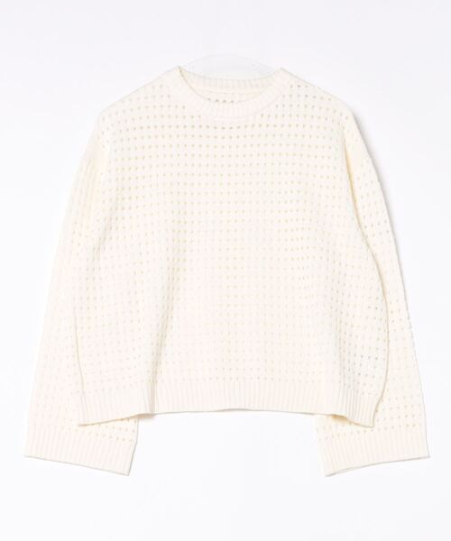 TRIANGLE PALETTE(トライアングルパレット)の「メッシュニットプルオーバー(Tシャツ/カットソー・レディース・ブラック/ホワイト/ピンク・FREE)」の17枚目の写真