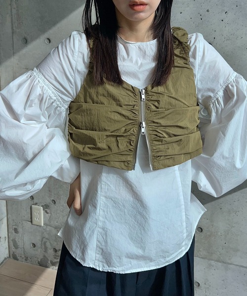 y/m by RIKA（イムバイリカ）の「T/Nタフタジップアップギャザー