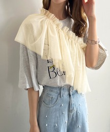 Futier land | マルチWay1段フリルチュールティアードビスチェ(ベスト)