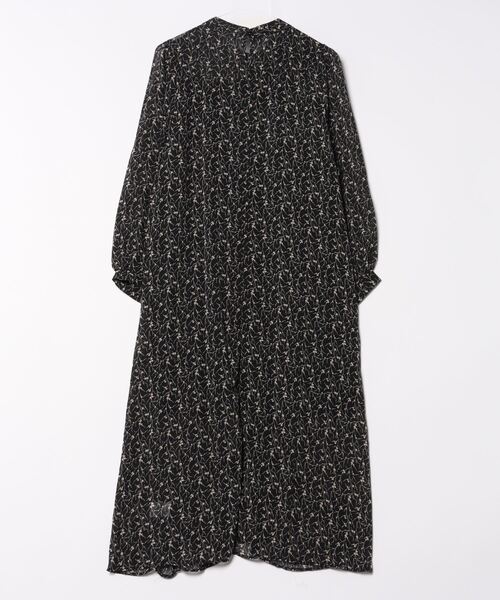 Jayro（ジャイロ）の「花柄シフォンワンピース（ワンピース・レディース・ライトグリーン/ブラック・FREE）」の3枚目の写真