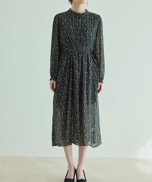 Jayro（ジャイロ）の「花柄シフォンワンピース（ワンピース・レディース・ライトグリーン/ブラック・FREE）」の22枚目の写真