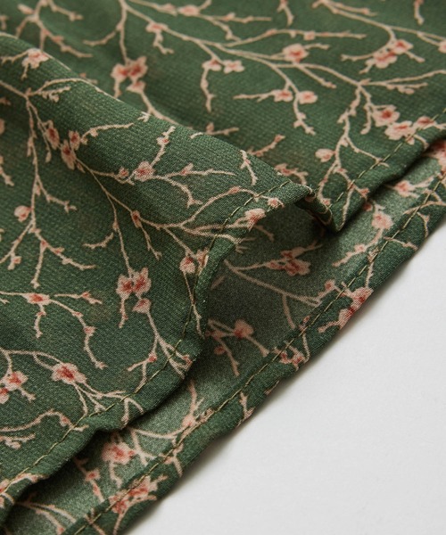 Jayro（ジャイロ）の「花柄シフォンワンピース（ワンピース・レディース・ライトグリーン/ブラック・FREE）」の11枚目の写真