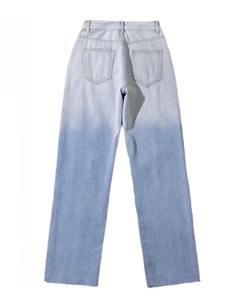 Miniministore(ミニミニストア)の「ダメージ デニムパンツ ハイウエスト韓国(デニムパンツ・レディース・サックスブルー・L/S/XL/M)」の18枚目の写真