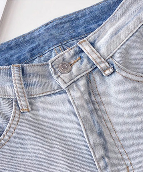 Miniministore(ミニミニストア)の「ダメージ デニムパンツ ハイウエスト韓国(デニムパンツ・レディース・サックスブルー・L/S/XL/M)」の19枚目の写真
