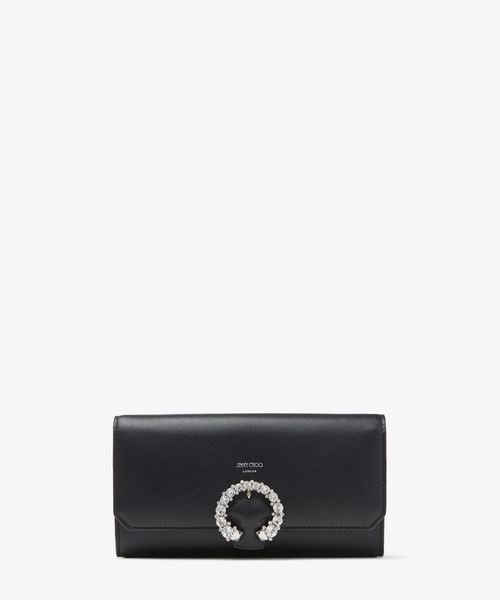 JIMMY CHOO(ジミーチュウ)の「WALLET W/CHAIN(ハンドバッグ・レディース・ホワイト/ブラック・ONE SIZE)」の2枚目の写真