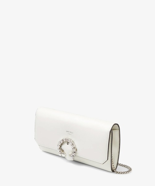 JIMMY CHOO(ジミーチュウ)の「WALLET W/CHAIN(ハンドバッグ・レディース・ホワイト/ブラック・ONE SIZE)」の6枚目の写真