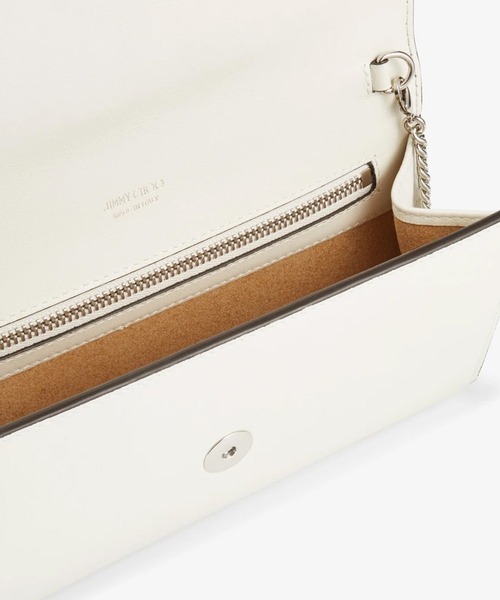 JIMMY CHOO(ジミーチュウ)の「WALLET W/CHAIN(ハンドバッグ・レディース・ホワイト/ブラック・ONE SIZE)」の7枚目の写真
