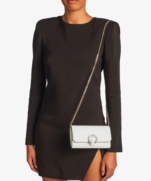 JIMMY CHOO(ジミーチュウ)の「WALLET W/CHAIN(ハンドバッグ・レディース・ホワイト/ブラック・ONE SIZE)」の5枚目の写真