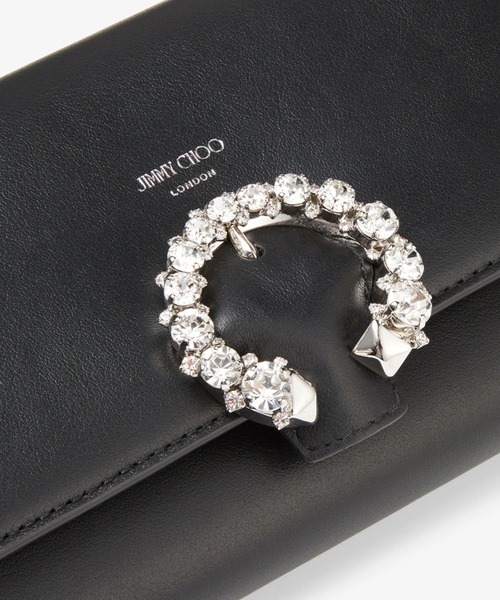 JIMMY CHOO(ジミーチュウ)の「WALLET W/CHAIN(ハンドバッグ・レディース・ホワイト/ブラック・ONE SIZE)」の12枚目の写真