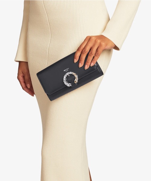 JIMMY CHOO(ジミーチュウ)の「WALLET W/CHAIN(ハンドバッグ・レディース・ホワイト/ブラック・ONE SIZE)」の10枚目の写真