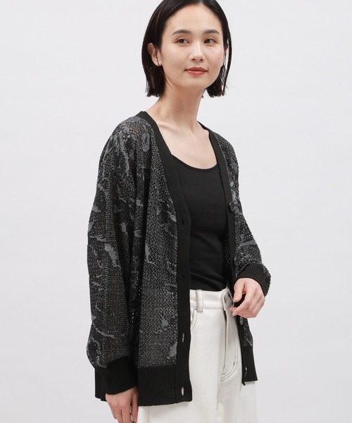 LAKOLE（ラコレ）の「花柄メッシュカーディガン / 111328