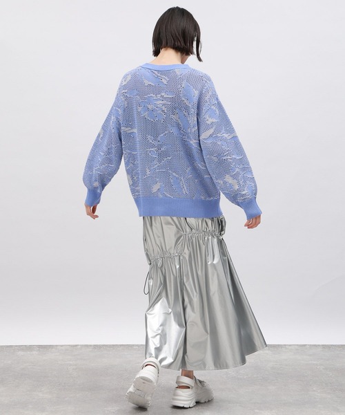 LAKOLE（ラコレ）の「花柄メッシュカーディガン / 111328