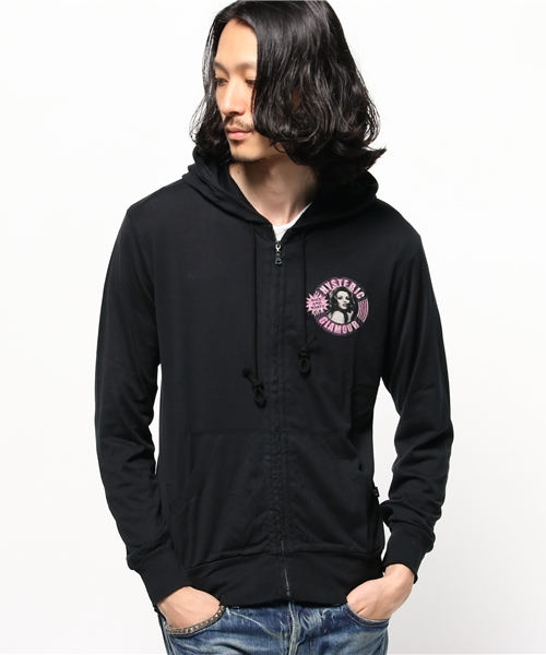 HYSTERIC GLAMOUR(ヒステリックグラマー)の「NICE AND NASTY pt PK(パーカー・メンズ・ホワイト/グリーン/ブラック・LARGE/MEDIUM/SMALL)」の3枚目の写真