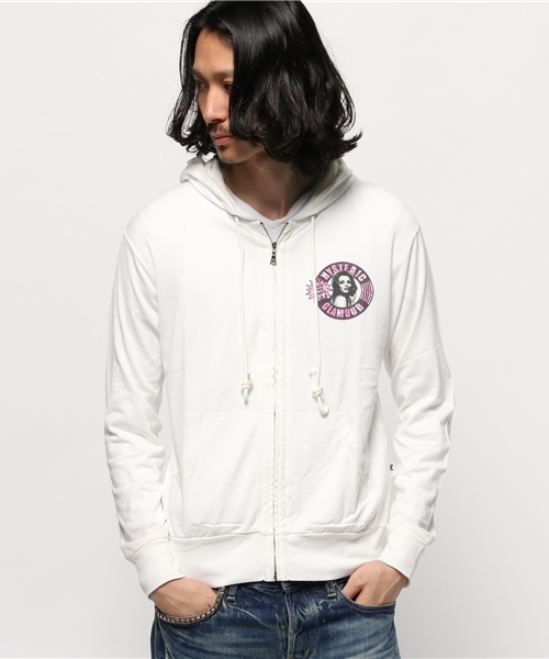 HYSTERIC GLAMOUR(ヒステリックグラマー)の「NICE AND NASTY pt PK(パーカー・メンズ・ホワイト/グリーン/ブラック・LARGE/MEDIUM/SMALL)」の6枚目の写真