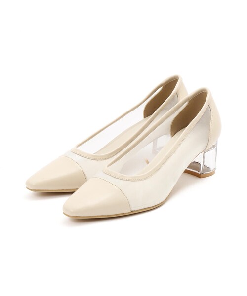 EDIT COLOGNE（エディットコロン）の「メッシュクリアヒールパンプス（パンプス・レディース・ベージュ/オフホワイト/ブラック・23.5cm/24.0cm/23.0cm）」の5枚目の写真