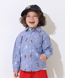 Disney（ディズニー）の「ディズニー 総柄シャツ 9238K（シャツ/ブラウス・キッズ）」