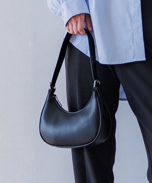 coca（coca）（コカ）の「ハーフムーンワンハンドルバッグ（ハンドバッグ・レディース・ブラック/アイボリー・ONE SIZE）」の7枚目の写真