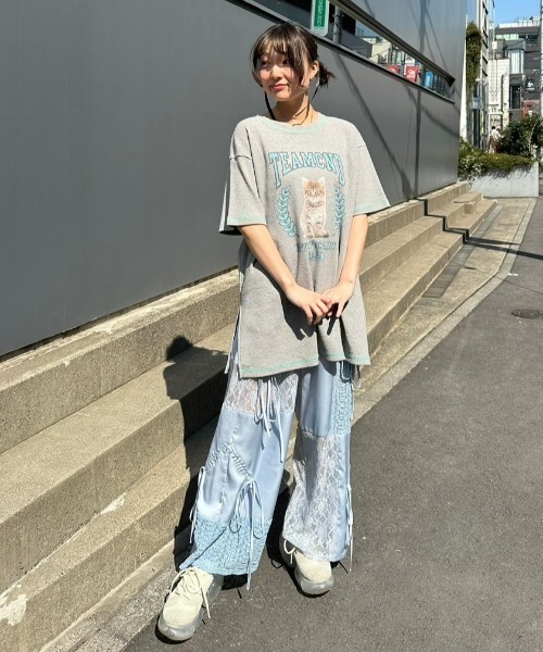 LACY PATCH WORK DROST パンツ