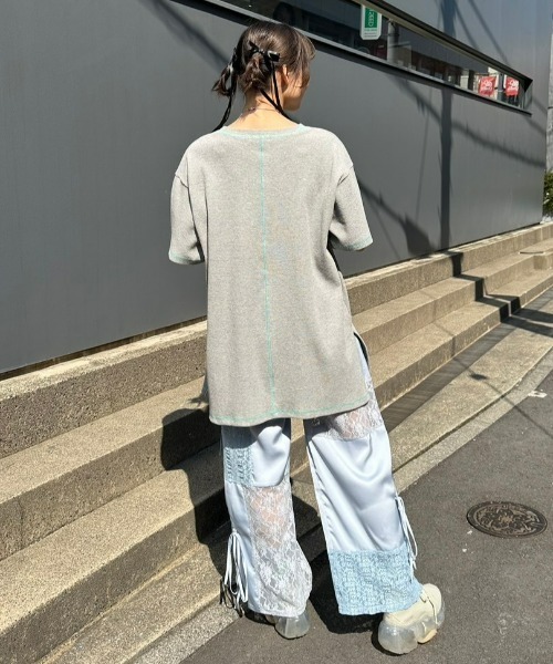 LACY PATCH WORK DROST パンツ