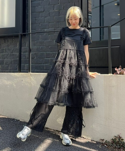 LACY PATCH WORK DROST パンツ