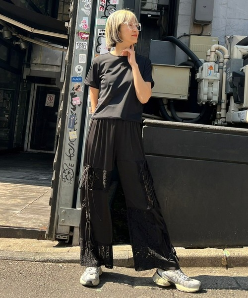 LACY PATCH WORK DROST パンツ